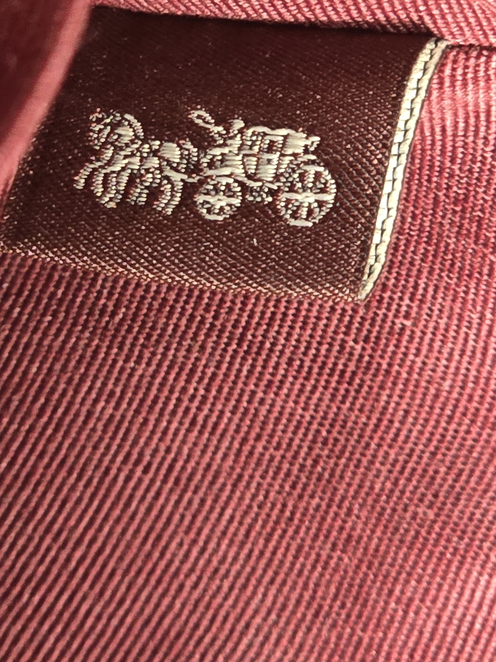 COACH Red Signature Leather Wristlet - Picture 8 of 8